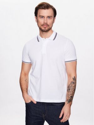 Тениска с копчета Geox бяло