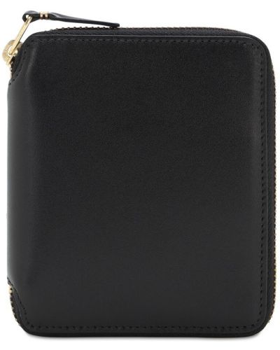 Δερμάτινος πορτοφόλι με φερμουάρ Comme Des Garçons Wallet μαύρο