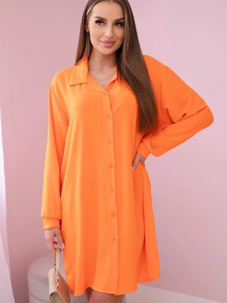 Viskózová košeľa Kesi oranžová