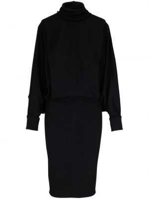 Pletené šaty Saint Laurent čierna