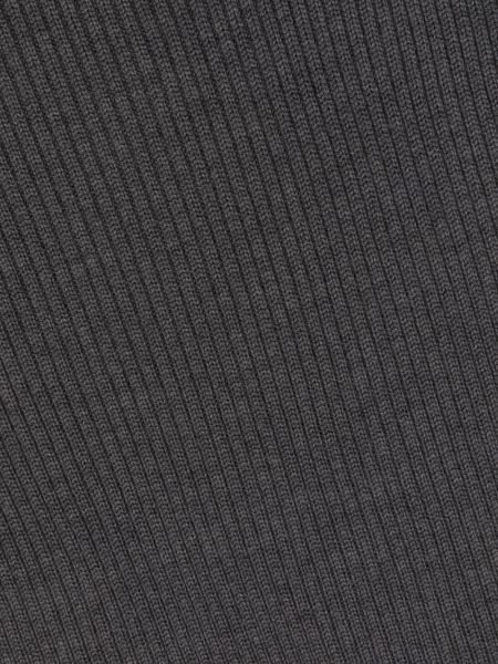 Echarpe brodée en tricot Loewe gris