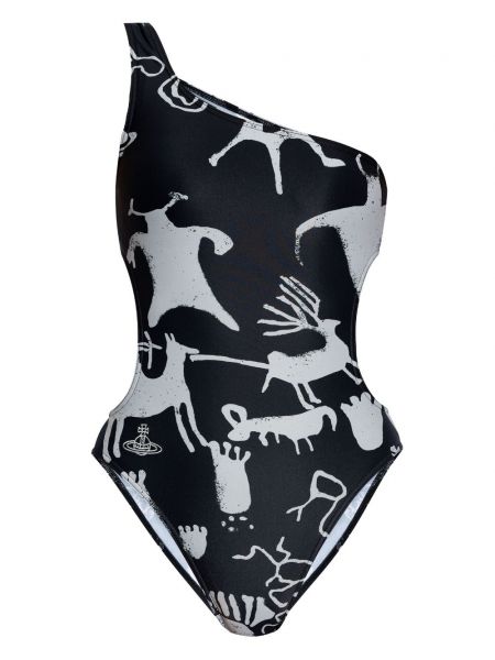 Raštuotas maudymosi kostiumėlis su abstrakčiu raštu Vivienne Westwood