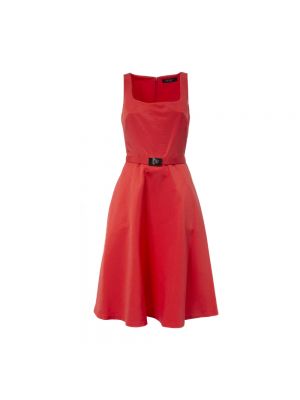 Sukienka midi Ralph Lauren czerwona