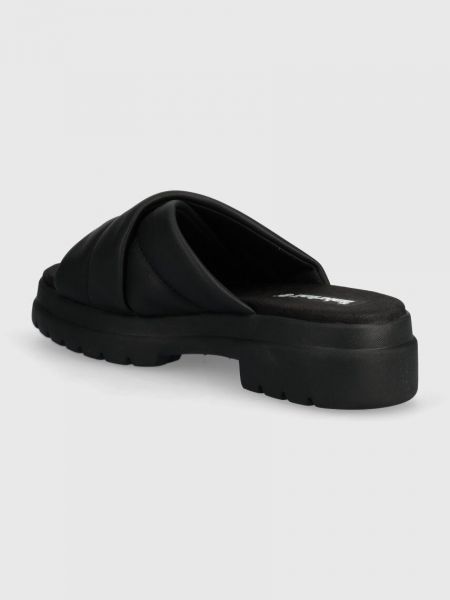 Sandale din piele cu platformă Timberland negru