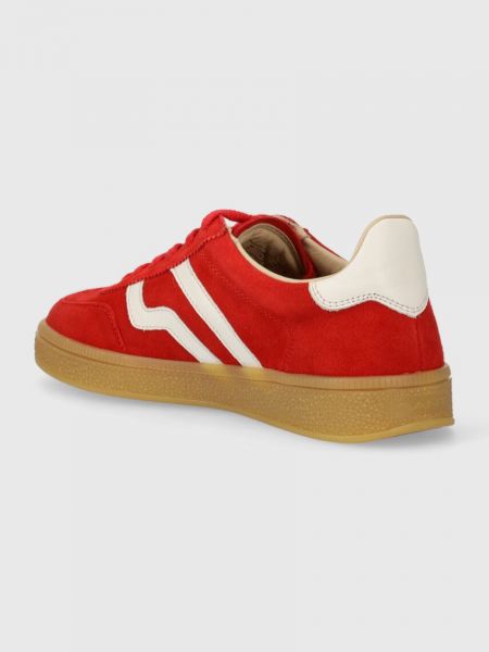 Velúr sneakers Gant piros