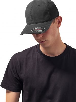 Бавовняна кепка Flexfit чорна
