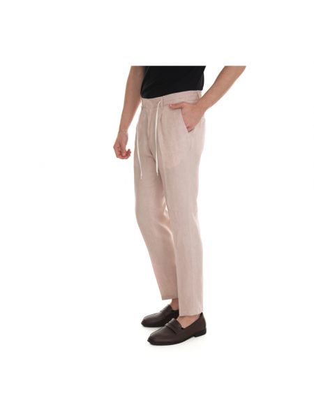 Pantalones con lazo de lino de encaje Paoloni