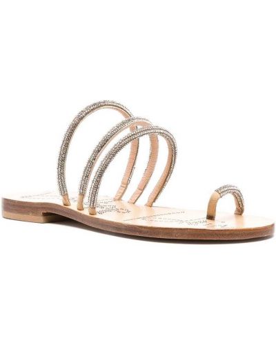 Křišťálové kožené sandály Philipp Plein