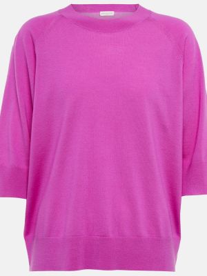 Вълнен пуловер Dries Van Noten розово