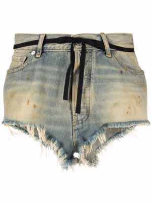 Nødlidende jeans-shorts Maison Margiela blå