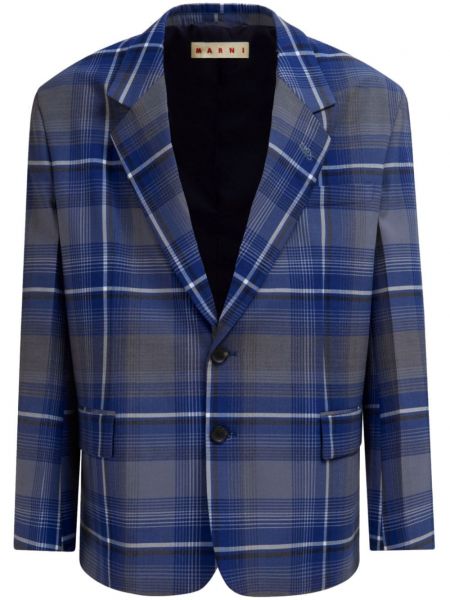 Broderet blazer Marni blå