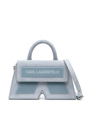 Crossbody torbica iz semiša Karl Lagerfeld