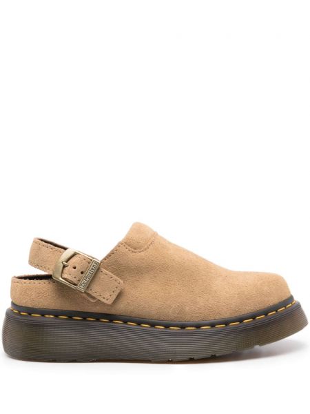 Wildleder pantolette Dr. Martens braun