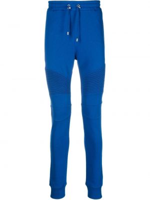 Pantaloni con stampa Balmain blu
