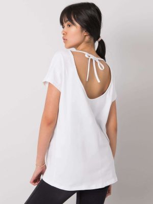 Jednobarevné tričko Fashionhunters bílé