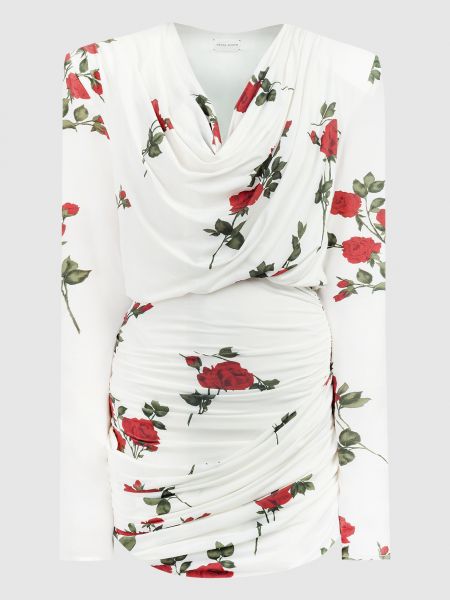 Сукня міні в квіточку з принтом Magda Butrym біла