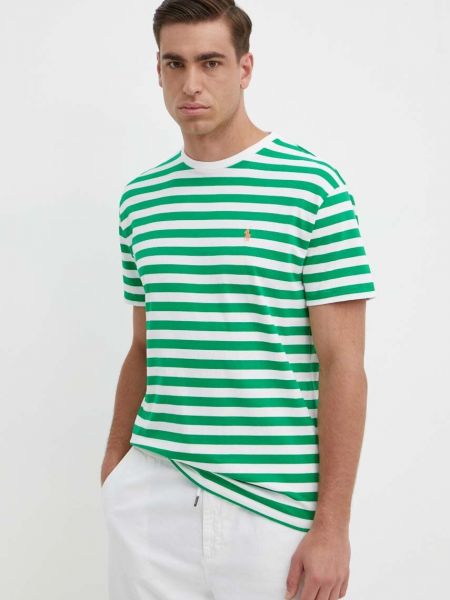 Bombažna polo majica Polo Ralph Lauren zelena