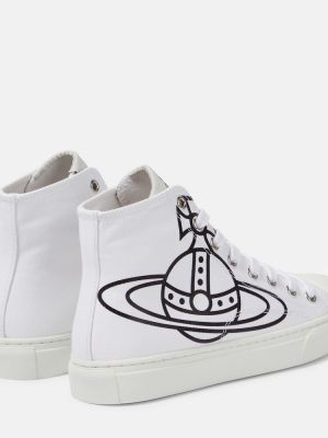 Sneakerși din bumbac Vivienne Westwood alb