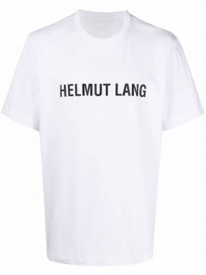 T-krekls ar apdruku Helmut Lang balts