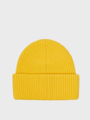 Желтая шерстяная шапка Gant