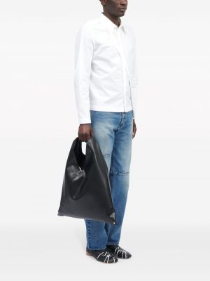 Leder shopper handtasche Mm6 Maison Margiela schwarz