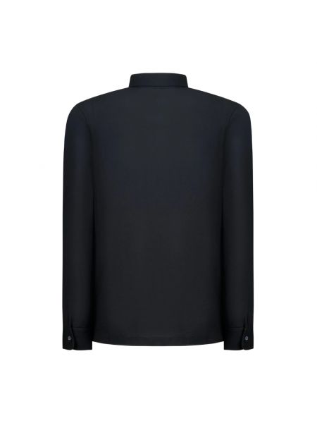 Camisa de algodón clásica Zanone negro