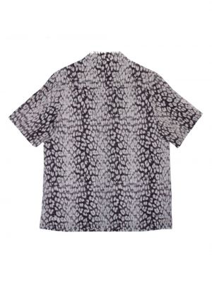 Chemise en coton à imprimé à imprimé léopard Ksubi