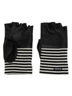 Pruhované rukavice Chanel Pre-owned