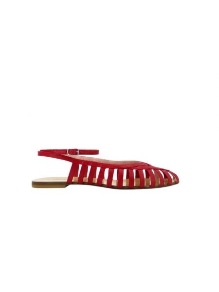 Sandale ohne absatz Anna F. rot