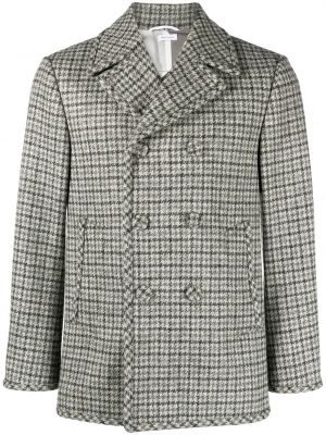 Houndstooth-mustriga kaherealine bleiser Thom Browne hall