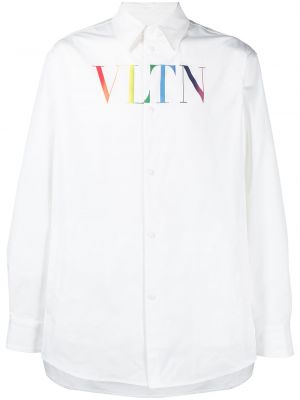 Camisa con botones Valentino blanco