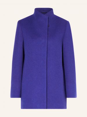 Prosty płaszcz wełniany Icons Cinzia Rocca niebieski