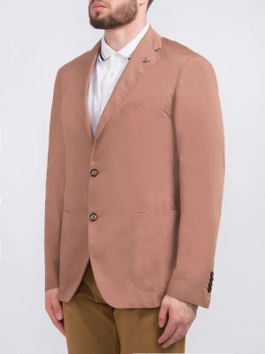 Хлопковый пиджак Tagliatore коричневый