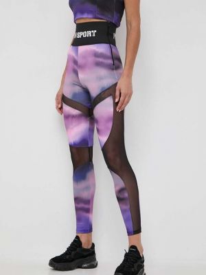 Тканевые брюки Plein Sport фиолетовые