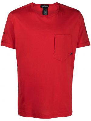 Camiseta con estampado Stone Island Shadow Project rojo