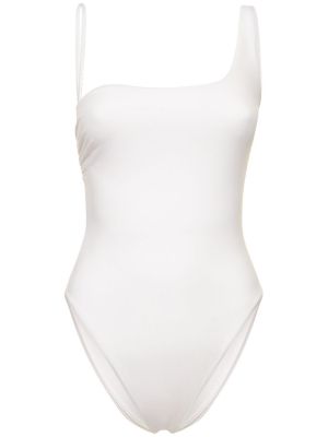 Jednodílné plavky jersey Max Mara bílé