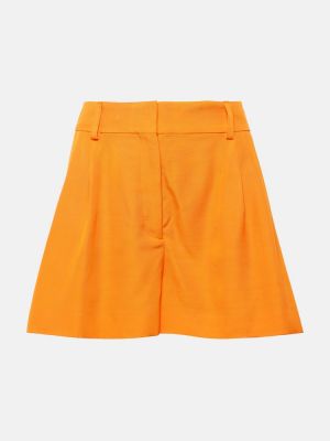 Kõrge vöökohaga lühikesed püksid Stella Mccartney oranž