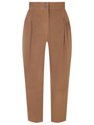 Замшевые брюки Gentryportofino коричневые