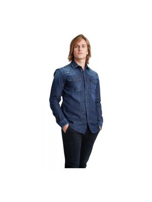 Koszula jeansowa Dondup niebieska