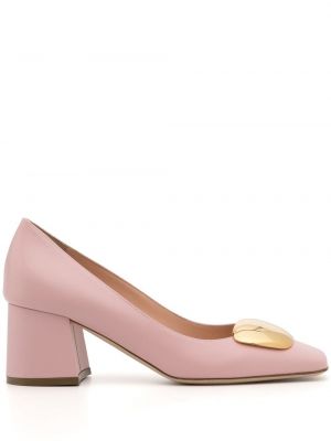 Кожени полуотворени обувки Rupert Sanderson розово