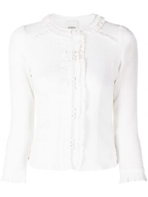 Μπλούζα με διαφανεια με βολάν Isabel Marant λευκό