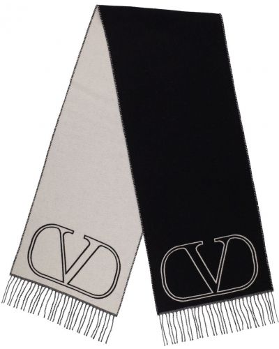 Bufanda de lana Valentino Garavani negro