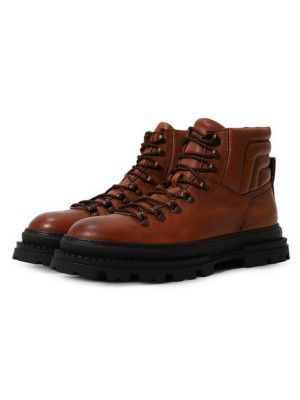 Кожаные ботинки Mattia Capezzani коричневые