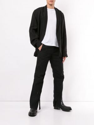 Pantalones con cremallera slim fit Helmut Lang Pre-owned negro