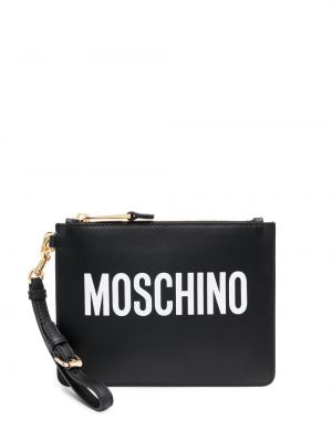 Със звездички чанта тип „портмоне“ Moschino черно