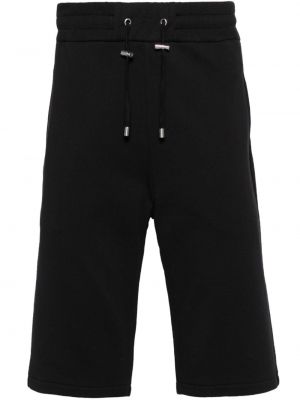 Pamučne bermuda kratke hlače Balmain crna