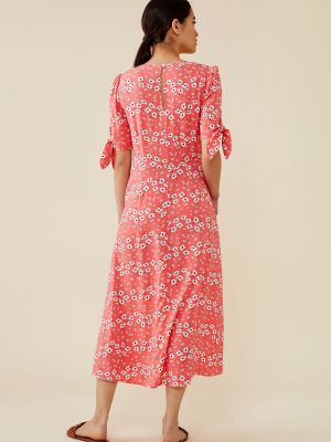 Платье миди из вискозы Finery розовый