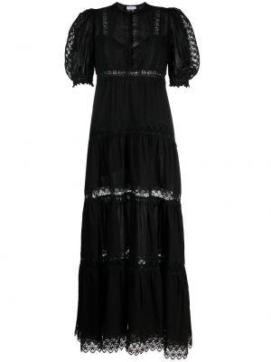 Μάξι φόρεμα με δαντέλα Charo Ruiz Ibiza μαύρο