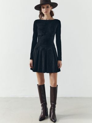 Черное платье мини Gepur