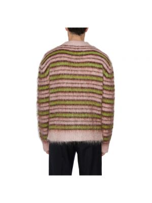 Jersey de lana a rayas de tela jersey Marni rosa